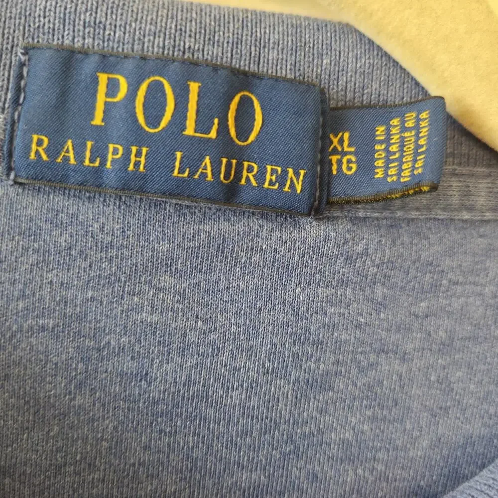 Polo Ralph Lauren Polo Shirt Men XL Chambray Blue Classic Fit Pony Preppy Rugby